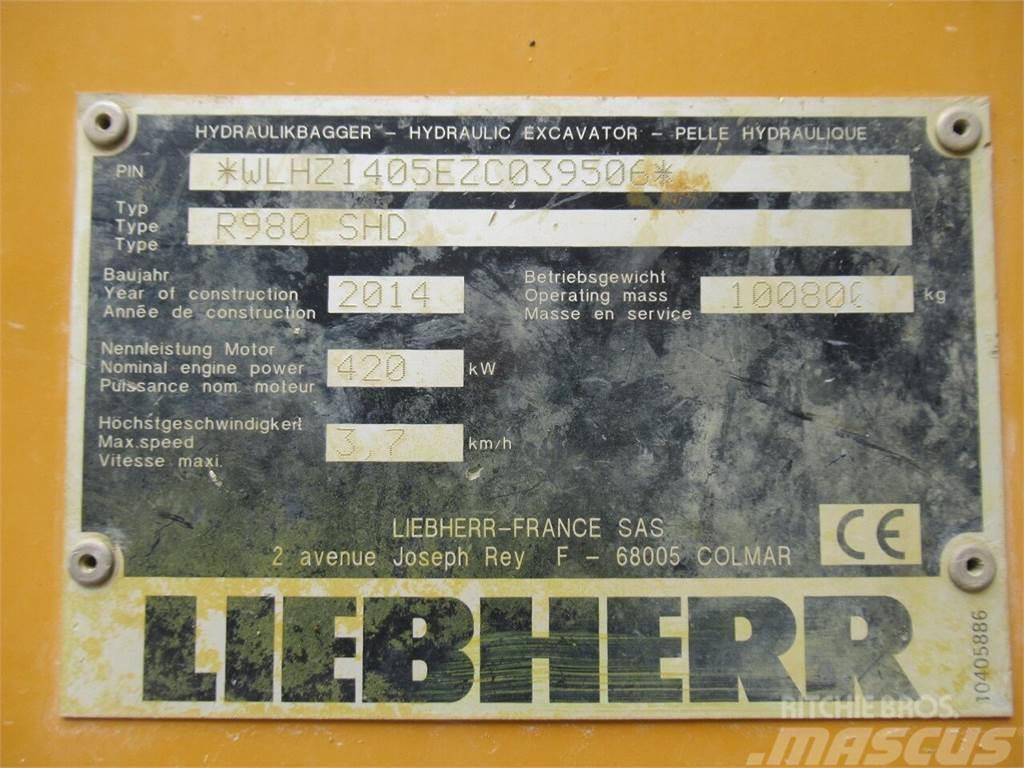 Liebherr R 980 SME Paletli ekskavatörler