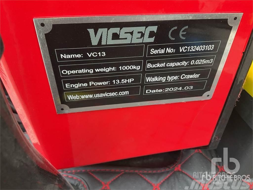  VICSEC VC13 Mini ekskavatörler, 7 tona dek