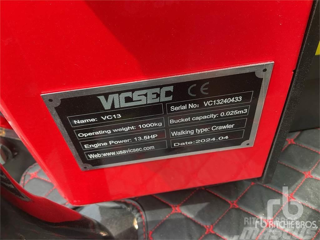  VICSEC VC13 Mini ekskavatörler, 7 tona dek