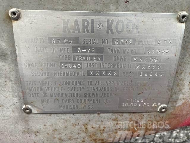  KARIKOOL MC307 / 6,700 GALLONS / CENTER UNLOAD Diger
