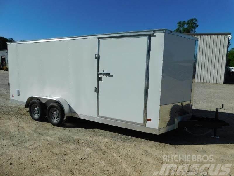  Covered Wagon Trailers 7x18 Vnose Cargo Diger