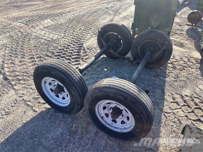 Quantity of (2) Trailer Axles 225/75R15 tires Diger parçalar