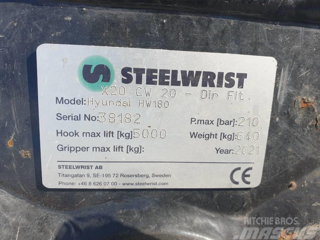 Steelwrist Tiltrotator X20 CW20 HW180 Perdah makinalari