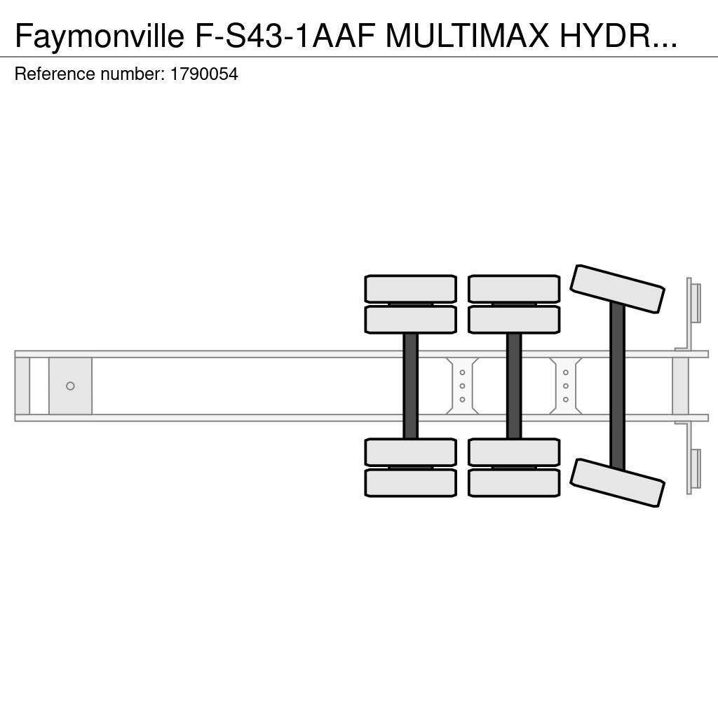 Faymonville F-S43-1AAF MULTIMAX HYDRAULIC ADJUSTABLE BED SEMI Low loader yari çekiciler