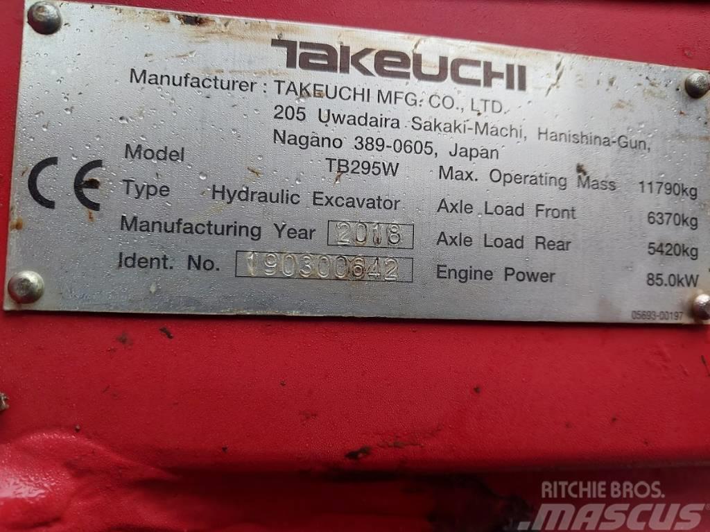 Takeuchi TB295W Lastik tekerli ekskavatörler
