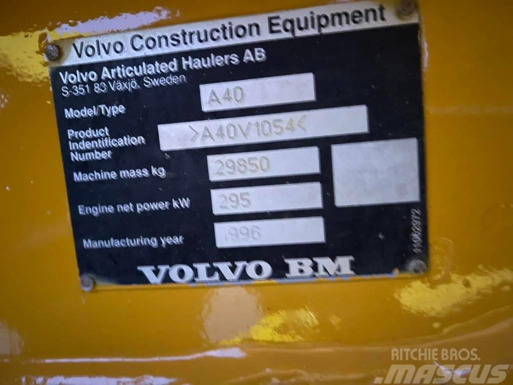 Volvo A40C Belden kirma kaya kamyonu