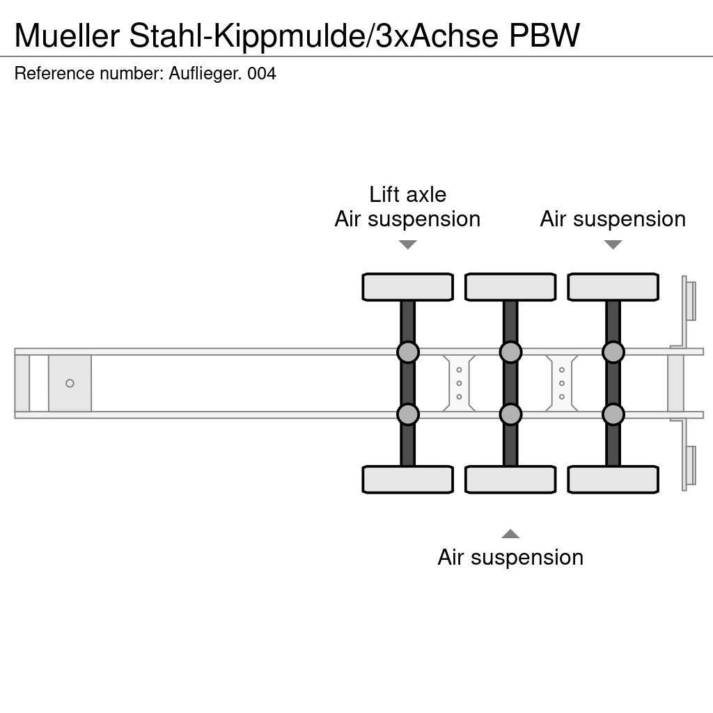  Mueller Stahl-Kippmulde/3xAchse PBW Damperli çekiciler