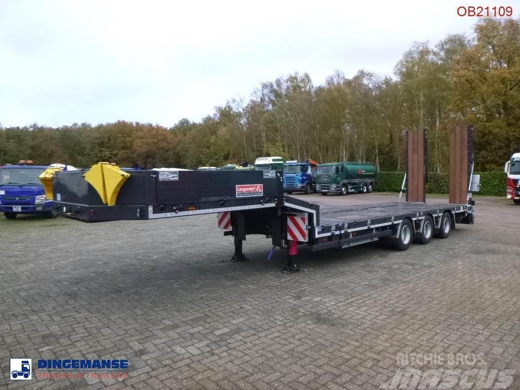 Langendorf 3-axle semi-lowbed trailer 48T ext. 13.5 m + ramps Low loader yari çekiciler