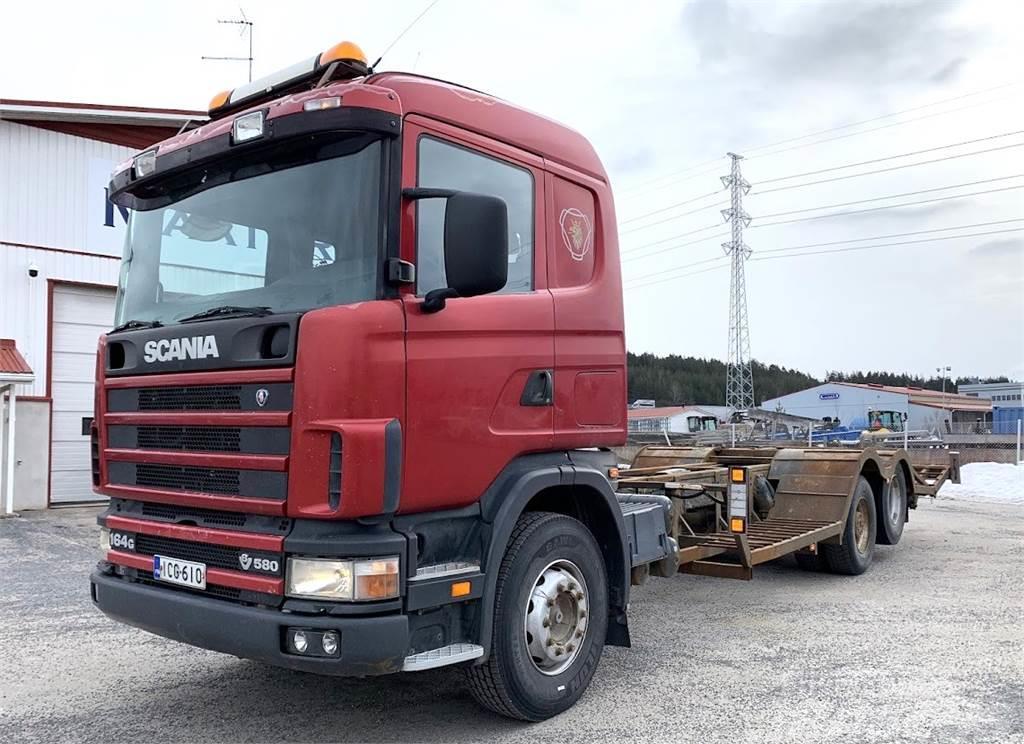 Scania R164 580 6x2 Orman makinesi taşıma kamyonları