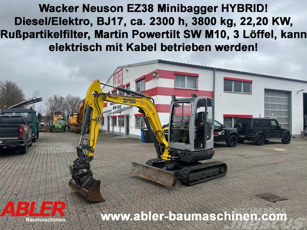 Wacker Neuson EZ 38 Hybrid! Minibagger diesel/Strom Powertilt Mini ekskavatörler, 7 tona dek
