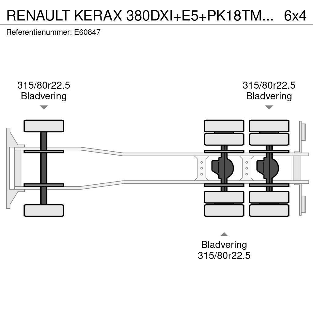 Renault KERAX 380DXI+E5+PK18TM/3EXT Flatbed kamyonlar