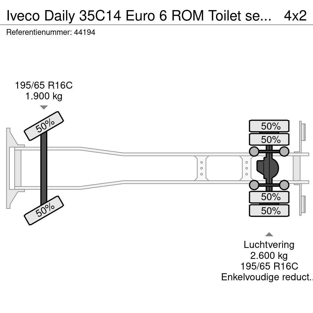 Iveco Daily 35C14 Euro 6 ROM Toilet servicewagen Vidanjörler