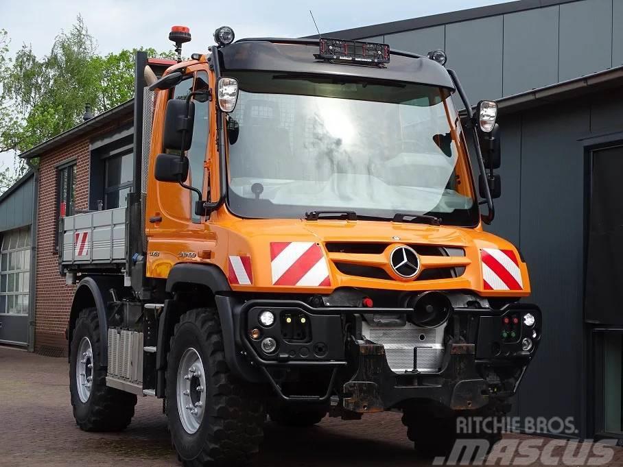Unimog U218 4X4 3 ZITS HYDRAULIK ZAPFWELLE CAMERA 21TKM Traktörler