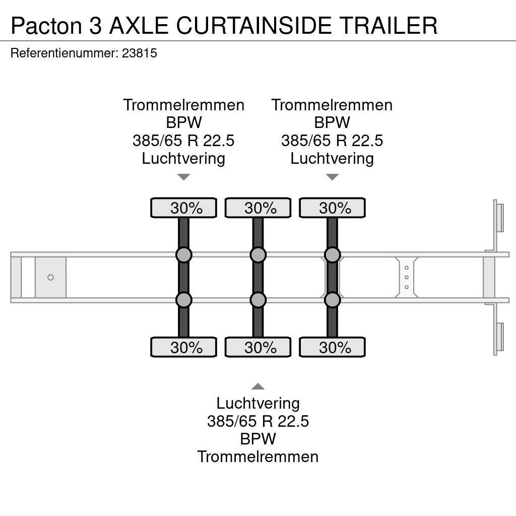 Pacton 3 AXLE CURTAINSIDE TRAILER Perdeli yari çekiciler