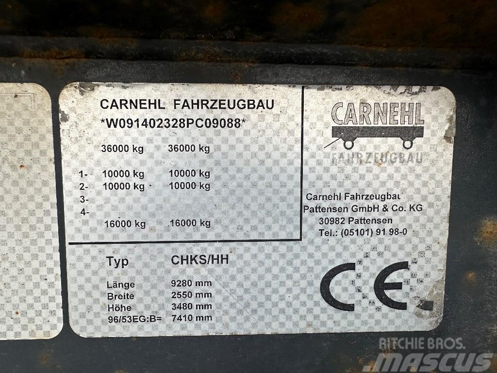 Carnehl 2 akselinen paripyörillä / hydrauliperälaudalla Damperli çekiciler