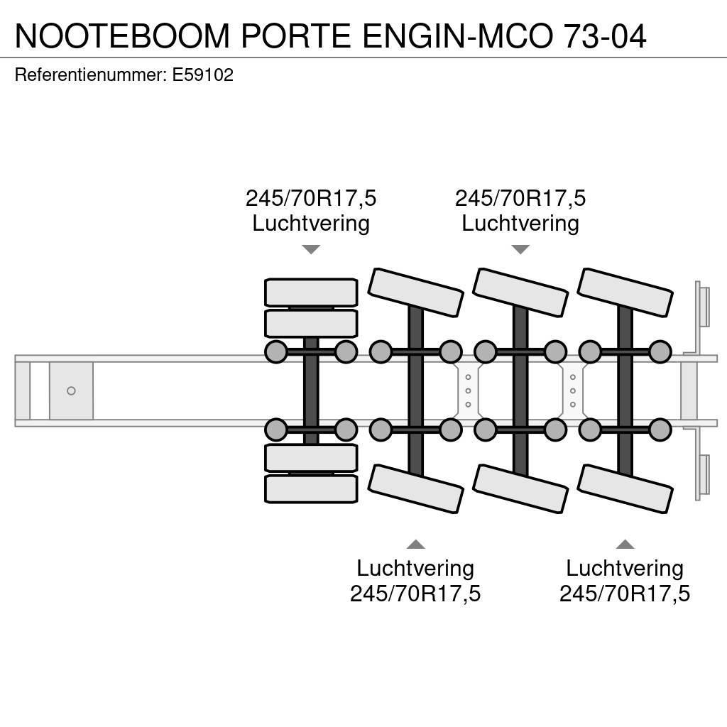 Nooteboom PORTE ENGIN-MCO 73-04 Low loader yari çekiciler
