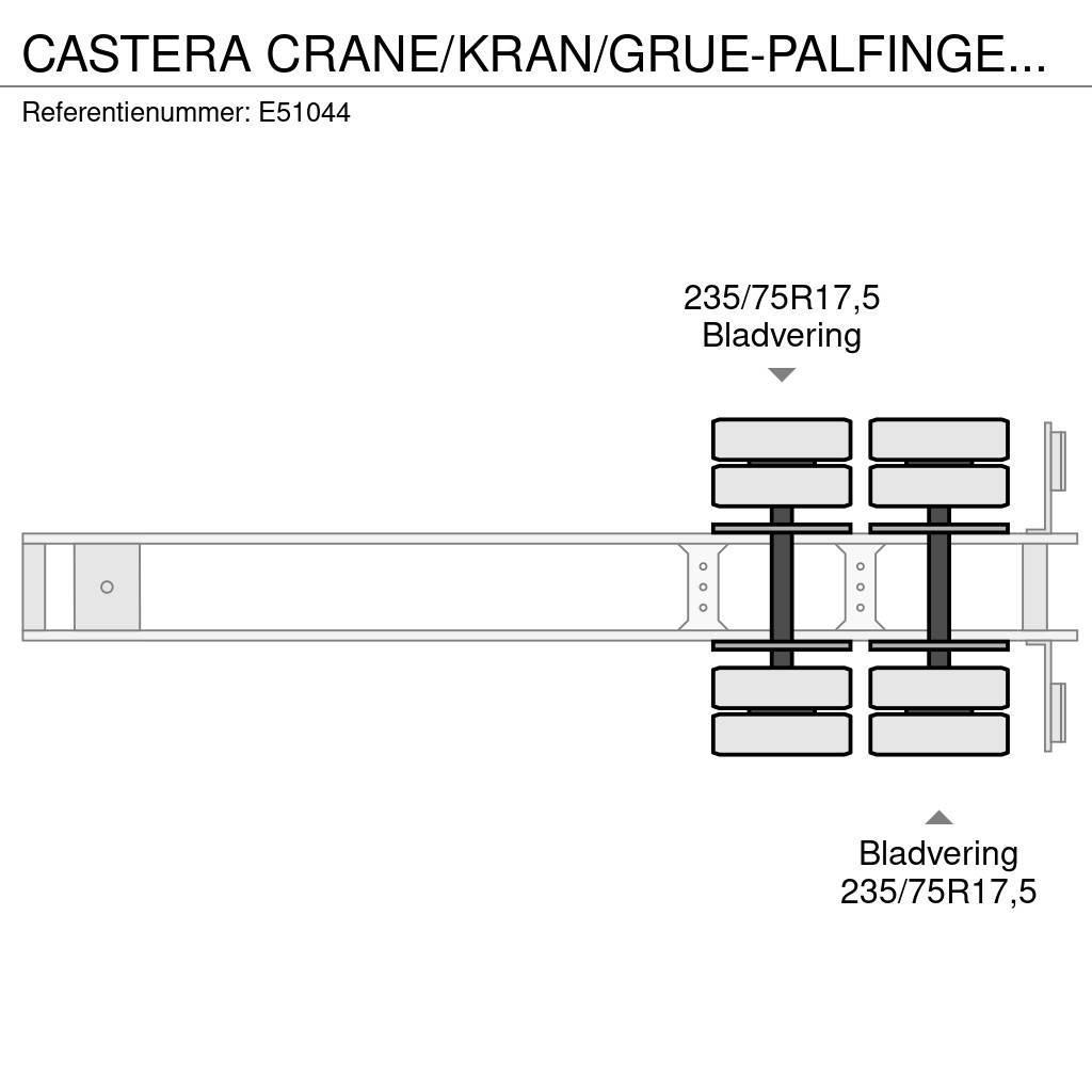 Castera CRANE/KRAN/GRUE-PALFINGER 22002 (2xHydr.) Low loader yari çekiciler