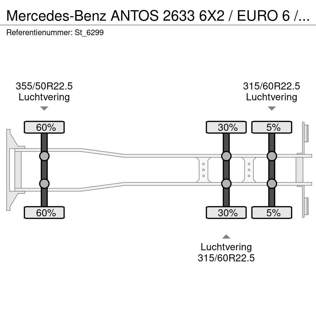 Mercedes-Benz ANTOS 2633 6X2 / EURO 6 / OPRIJ / MACHINE TRANSPOR Araç tasiyicilar