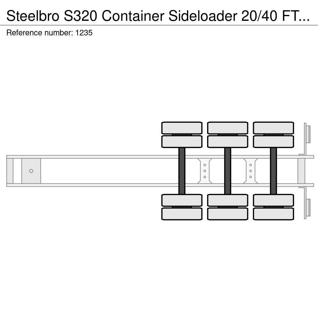 Steelbro S320 Container Sideloader 20/40 FT Remote 3 Axle 1 Konteyner yari çekiciler