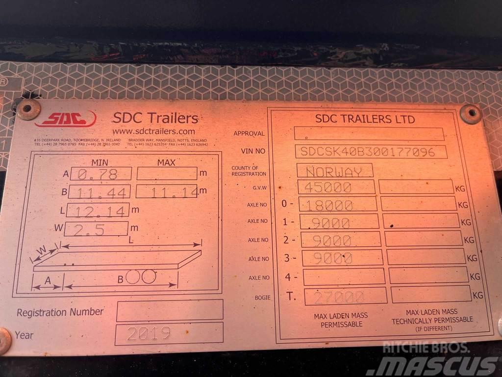 SDC TRAILERS Semitrailer Konteyner yari çekiciler