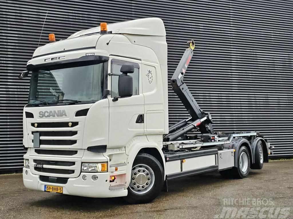 Scania R450 6x2*4 / EURO 6 / HOOKLIFT / ABROLKIPPER Vinçli kamyonlar