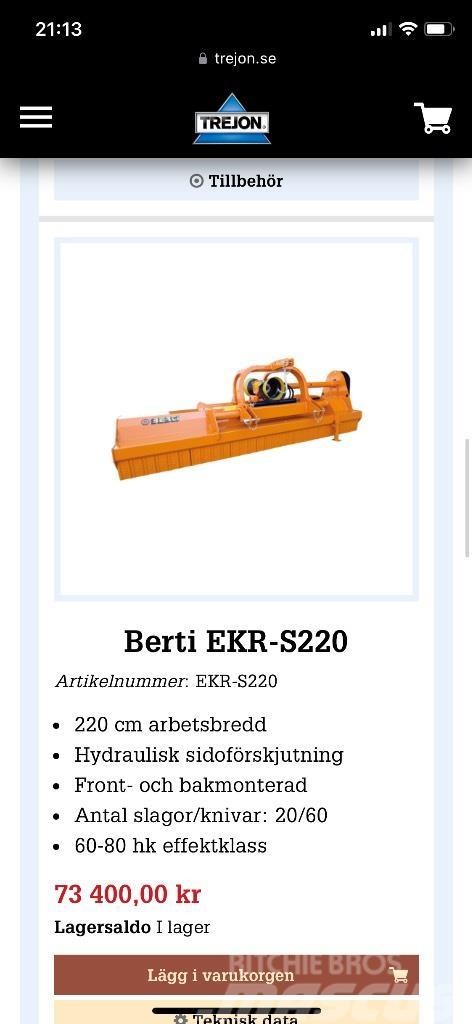 Berti Ekr-s 220 Slaghack Hasat makineleri