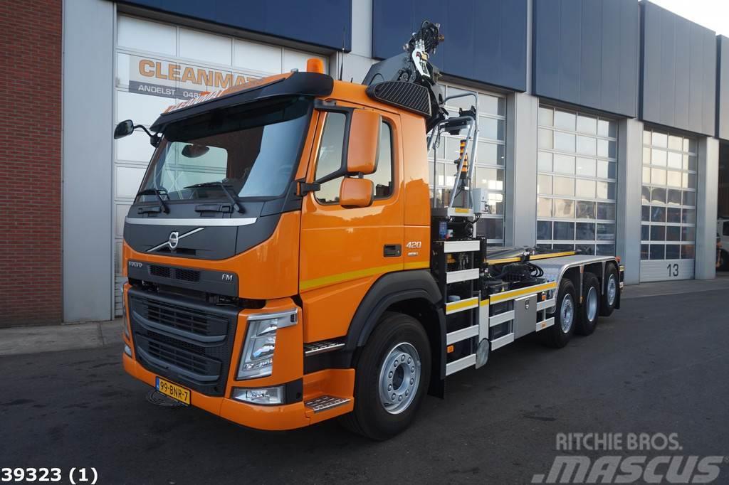 Volvo FM 420 8x2 HMF 26 ton/meter laadkraan Vinçli kamyonlar