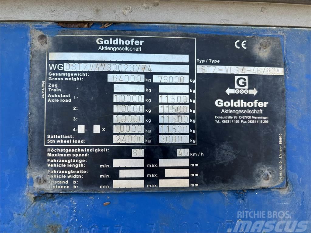Goldhofer STZ-VLS 4-46/80 A Low loader yari çekiciler