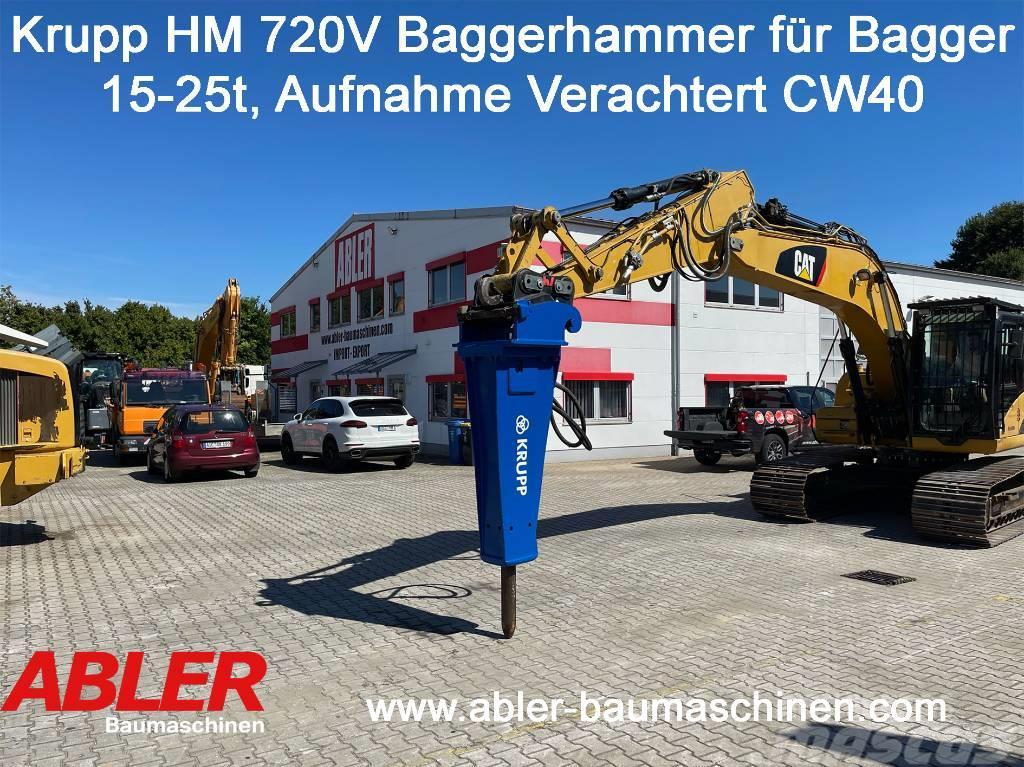 Krupp HM 720 V Abbruchhammer für Bagger 15-25t Yıkım ekskavatörleri