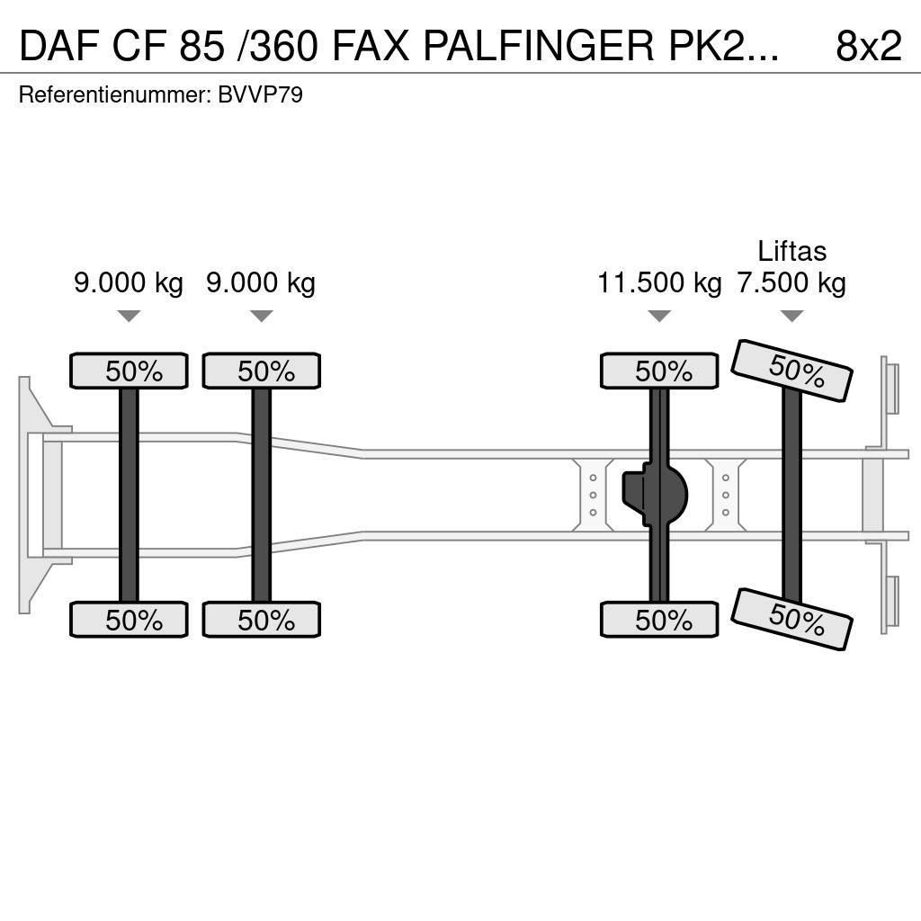 DAF CF 85 /360 FAX PALFINGER PK27002!!HOOGWERKER/SKYWO Yol-Arazi Tipi Vinçler (AT)