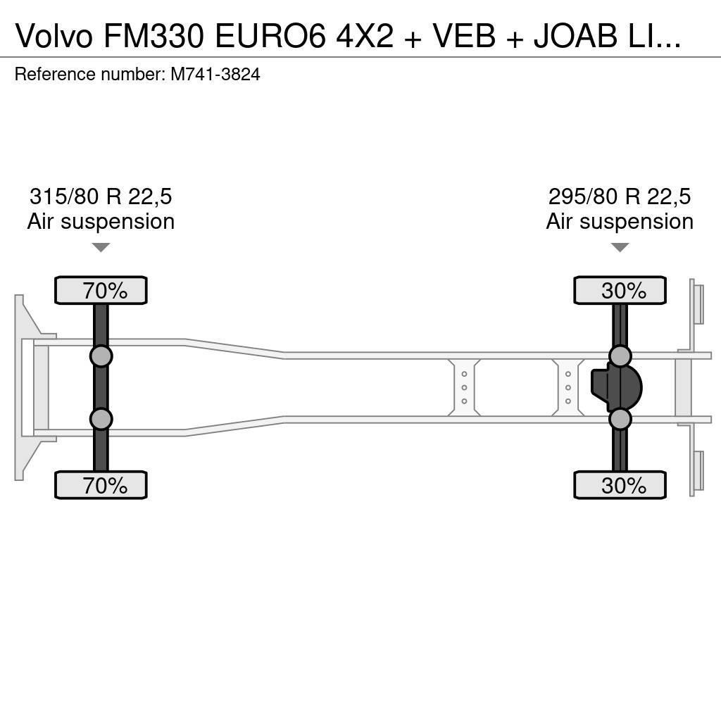 Volvo FM330 EURO6 4X2 + VEB + JOAB LIFT/EXTENDABLE + FUL Hidroliftli kamyonlar