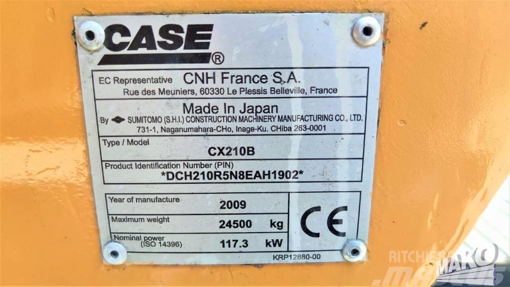 CASE CX 210 B Paletli ekskavatörler