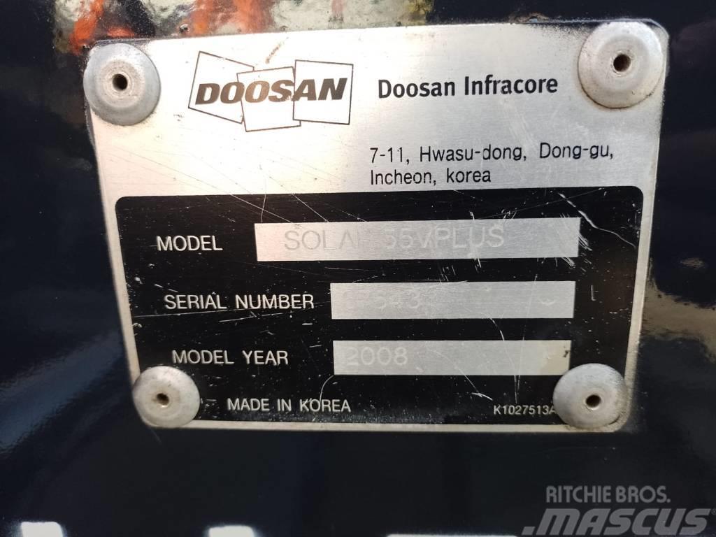 Doosan SOLAR 55VPLUS Mini ekskavatörler, 7 tona dek