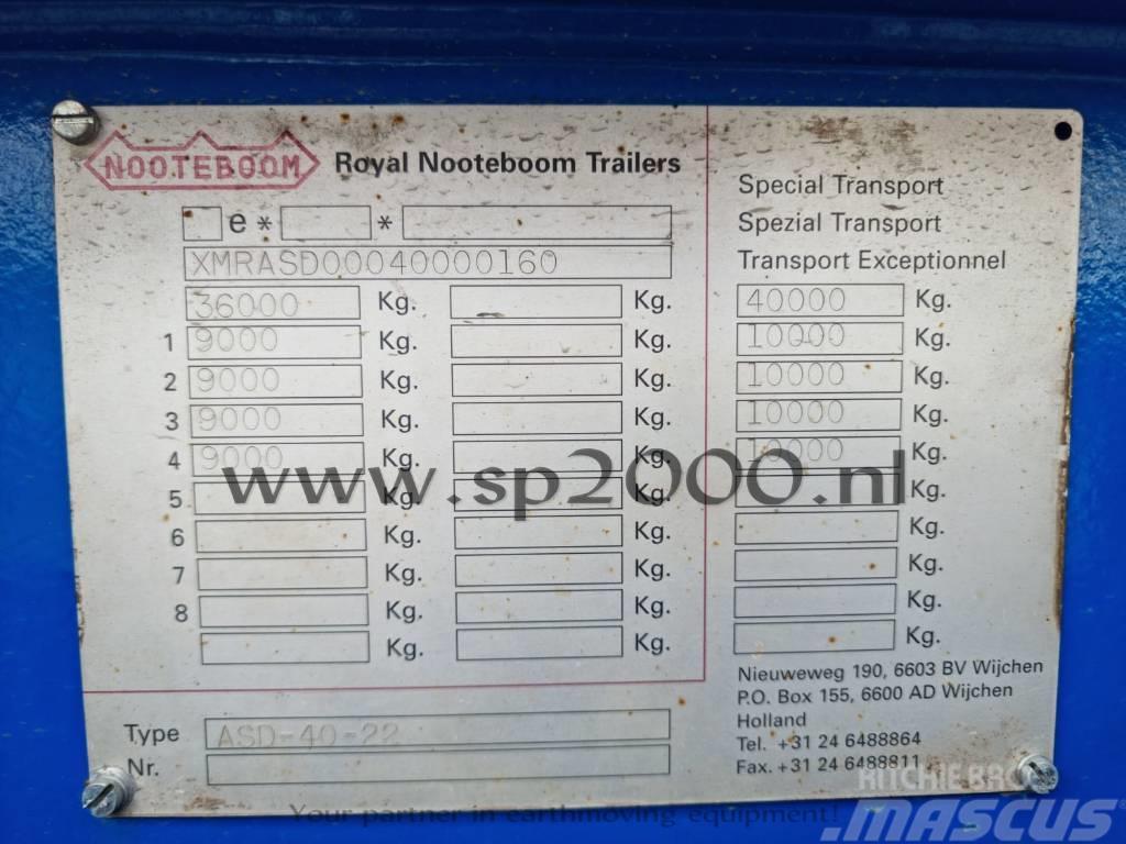 Nooteboom ASD-40-22 Low loader yari çekiciler