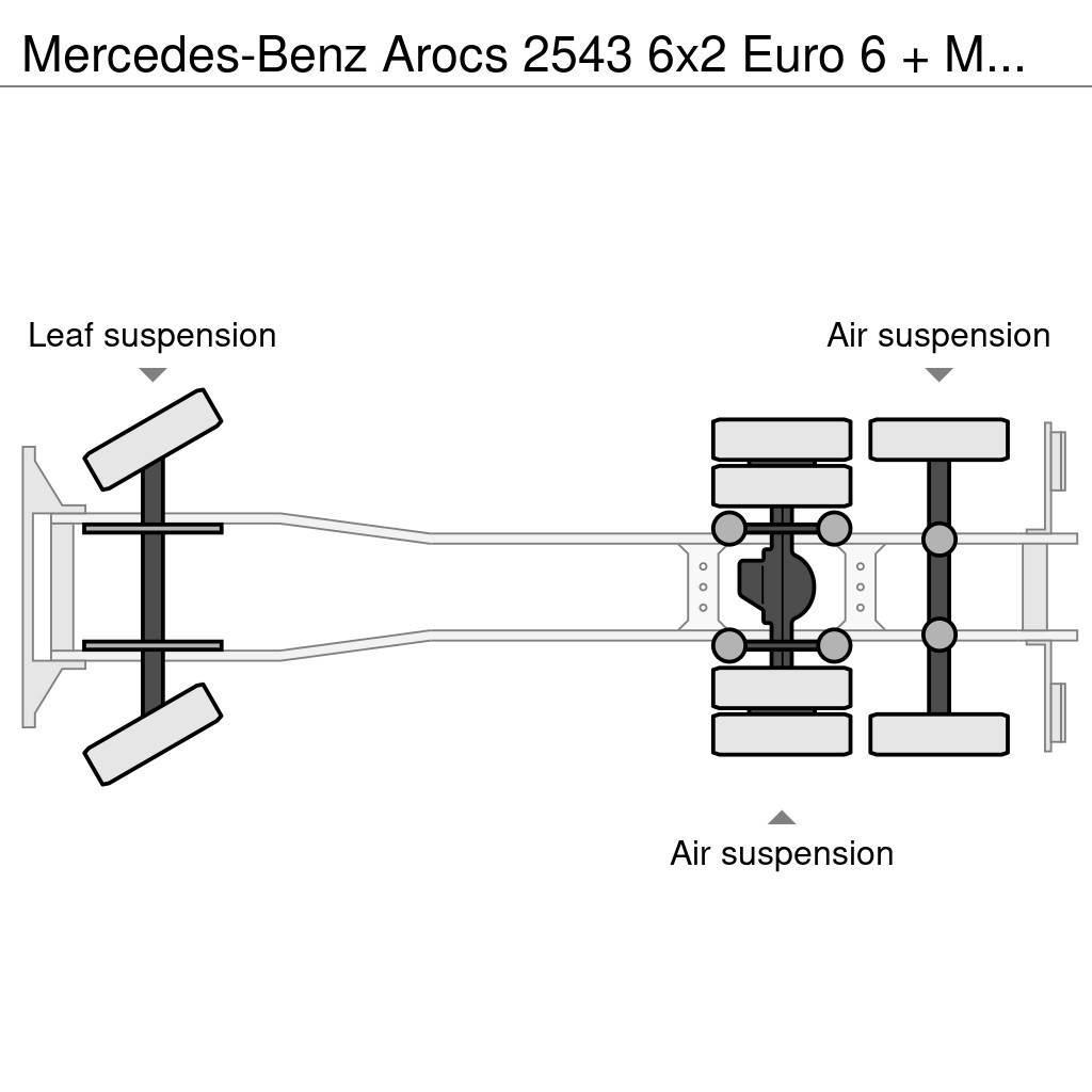 Mercedes-Benz Arocs 2543 6x2 Euro 6 + MKG HLK181 (Only 172921km Yol-Arazi Tipi Vinçler (AT)