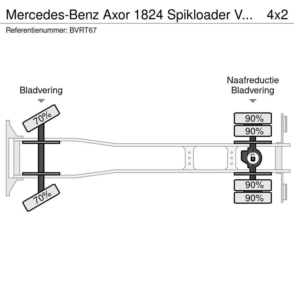 Mercedes-Benz Axor 1824 Spikloader VDL Euro5 Valid inspection 1- Hidroliftli kamyonlar
