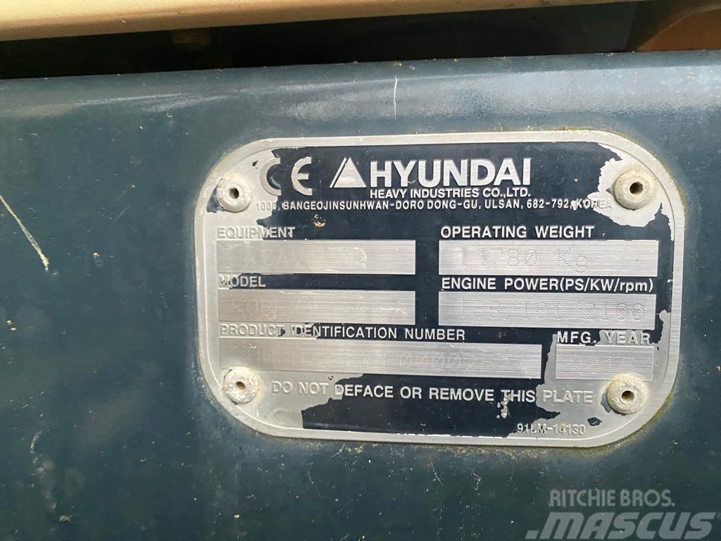 Hyundai 140W-9A Lastik tekerli ekskavatörler
