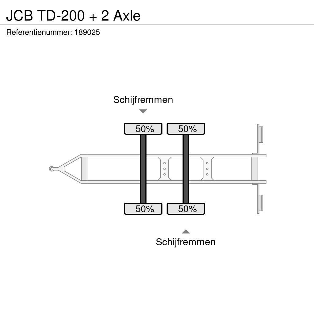 JCB TD-200 + 2 Axle Kayar tenteli çekiciler
