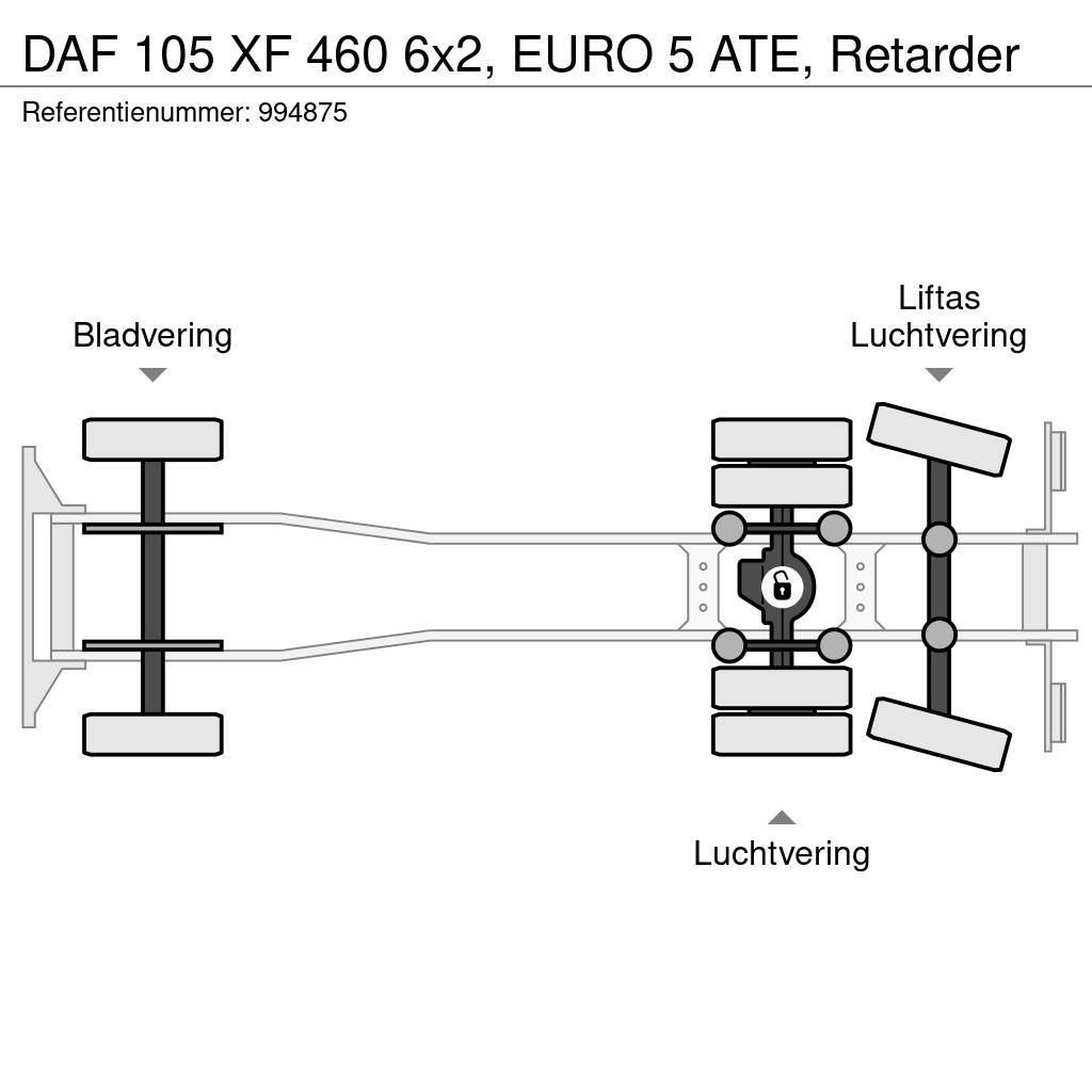 DAF 105 XF 460 6x2, EURO 5 ATE, Retarder Çekiciler