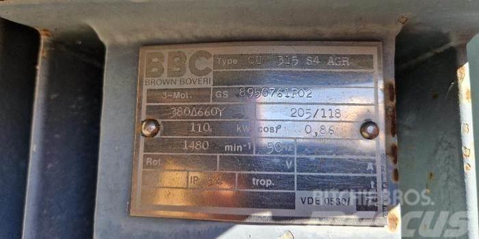 BBC Brown Boveri 110kW Elektromotor Motorlar