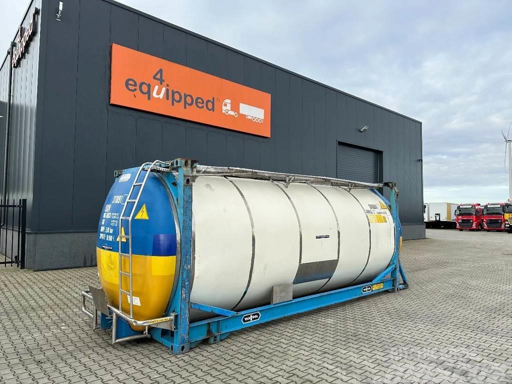 Van Hool 20FT SWAPBODY 30.800L, UN PORTABLE, T7, 2,5Y inspe Tank konteynerler