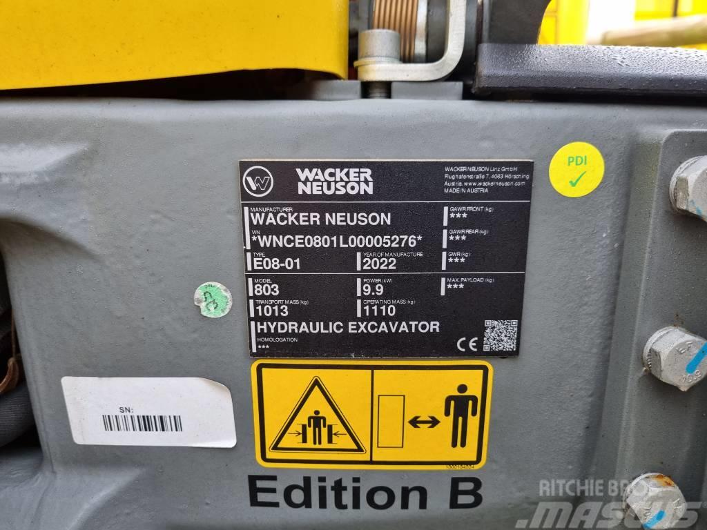 Wacker Neuson 803 Paletli ekskavatörler