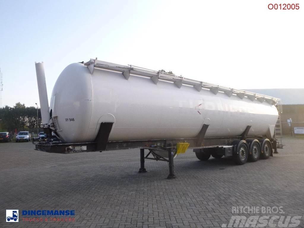 Feldbinder Powder tank alu 65 m3 (tipping) Tanker yari çekiciler