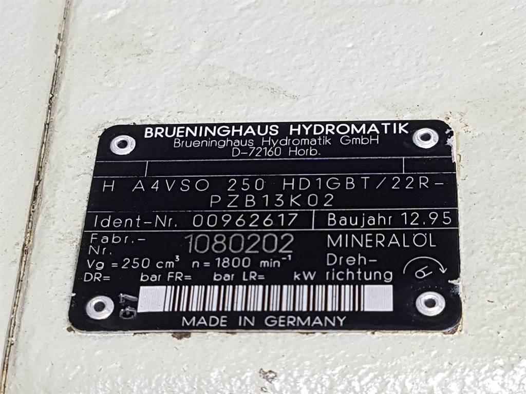 Brueninghaus Hydromatik H A4VSO250HD1GBT/22R - R910962617 - Drive pump Hidrolik