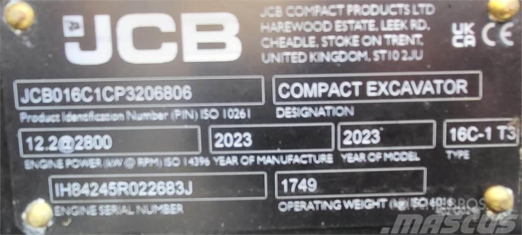 JCB 16C-1 Mini ekskavatörler, 7 tona dek