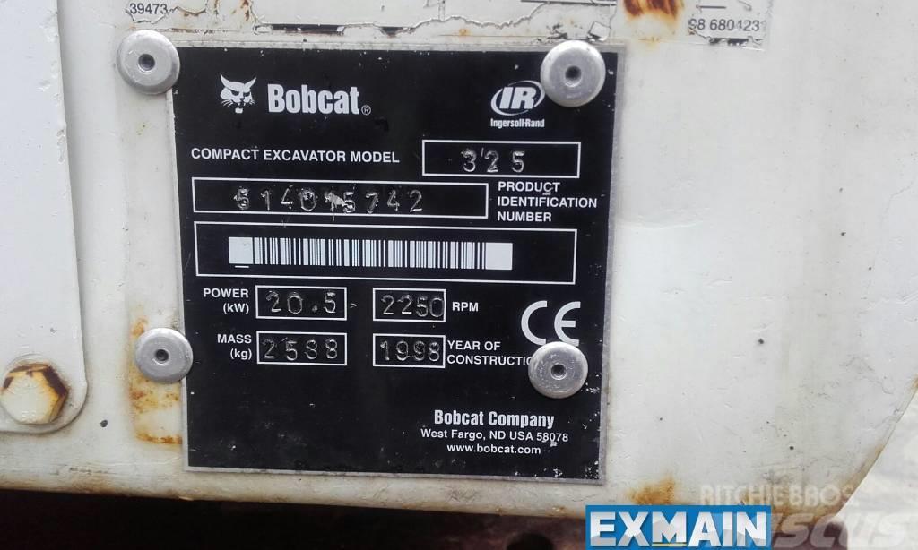 Bobcat X 325 Mini ekskavatörler, 7 tona dek