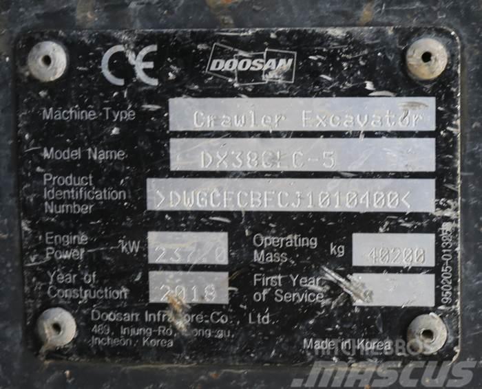 Doosan DX380LC-5 Paletli ekskavatörler