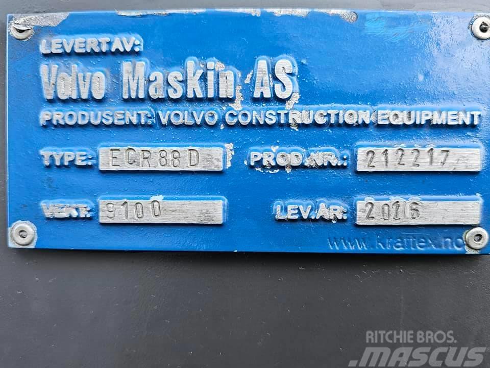 Volvo ECR 88 D Mini ekskavatörler, 7 tona dek