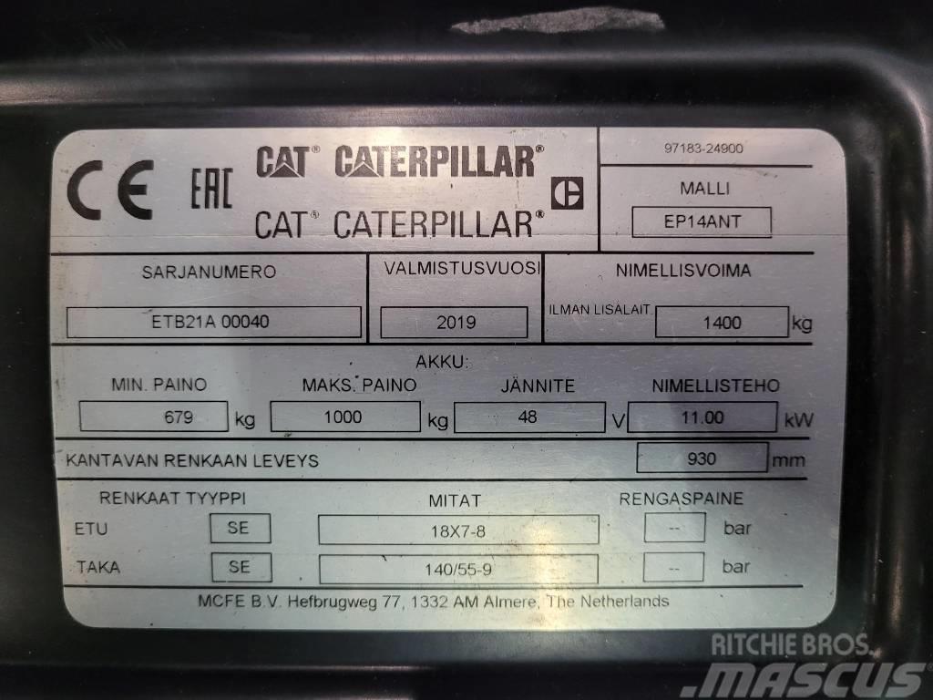 CAT EP14 ANT Elektrikli forkliftler