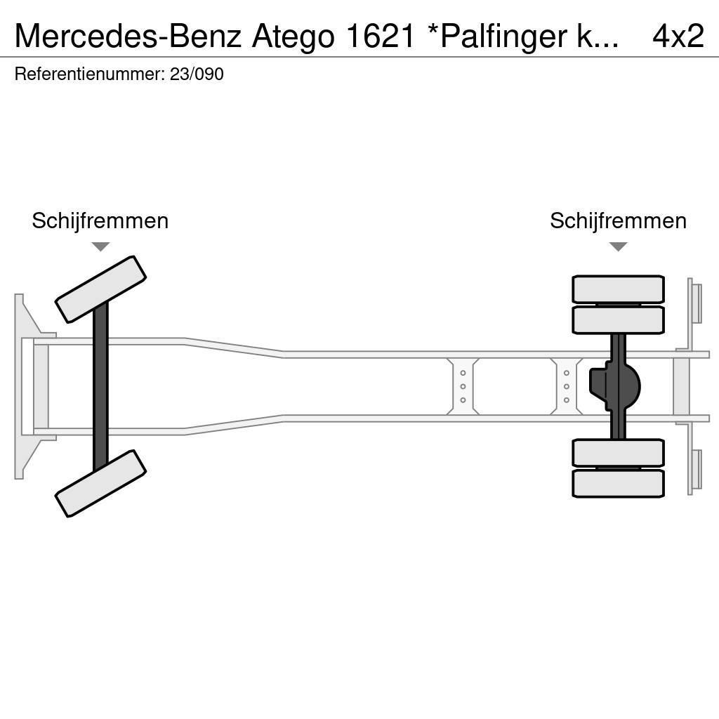 Mercedes-Benz Atego 1621 *Palfinger kraan*Containersysteem*lucht Vinçli kamyonlar
